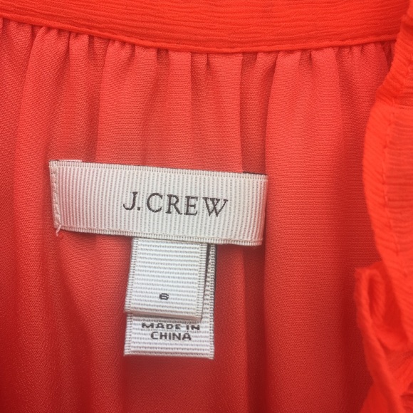 J. Crew Vibrant Ruffled Top Blouse Size 6 - Picture 4 of 7
